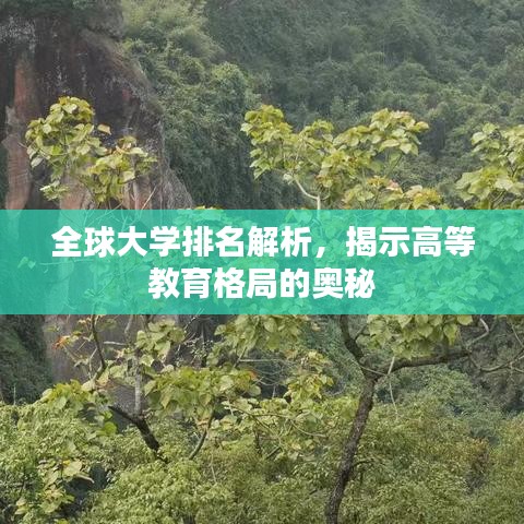 全球大学排名解析，揭示高等教育格局的奥秘