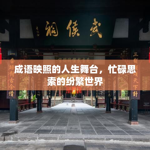 成语映照的人生舞台，忙碌思索的纷繁世界