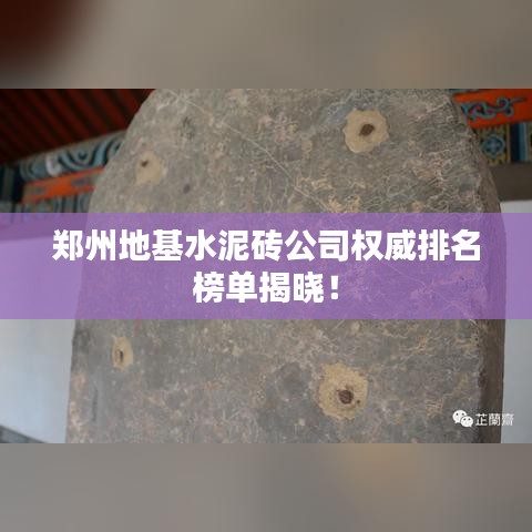 郑州地基水泥砖公司权威排名榜单揭晓！