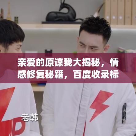 亲爱的原谅我大揭秘，情感修复秘籍，百度收录标准吸睛标题！